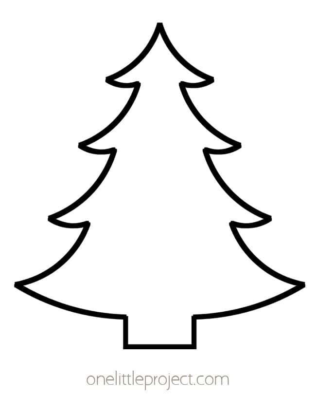 Christmas Tree Template Free Printable Christmas Tree Outlines