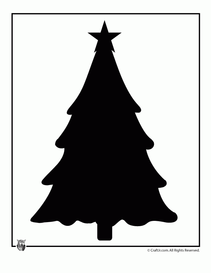 Christmas Tree Template Woo Jr Kids Activities Children 39 s Publishing