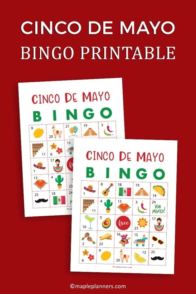 Cinco De Mayo Bingo Free Printable Fun Activities For Kids Free Printable