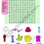 Clothes Puzzle ESL Worksheet By Braaijmakers