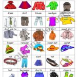Clothes Vocabulary ESL Worksheet By Melyta