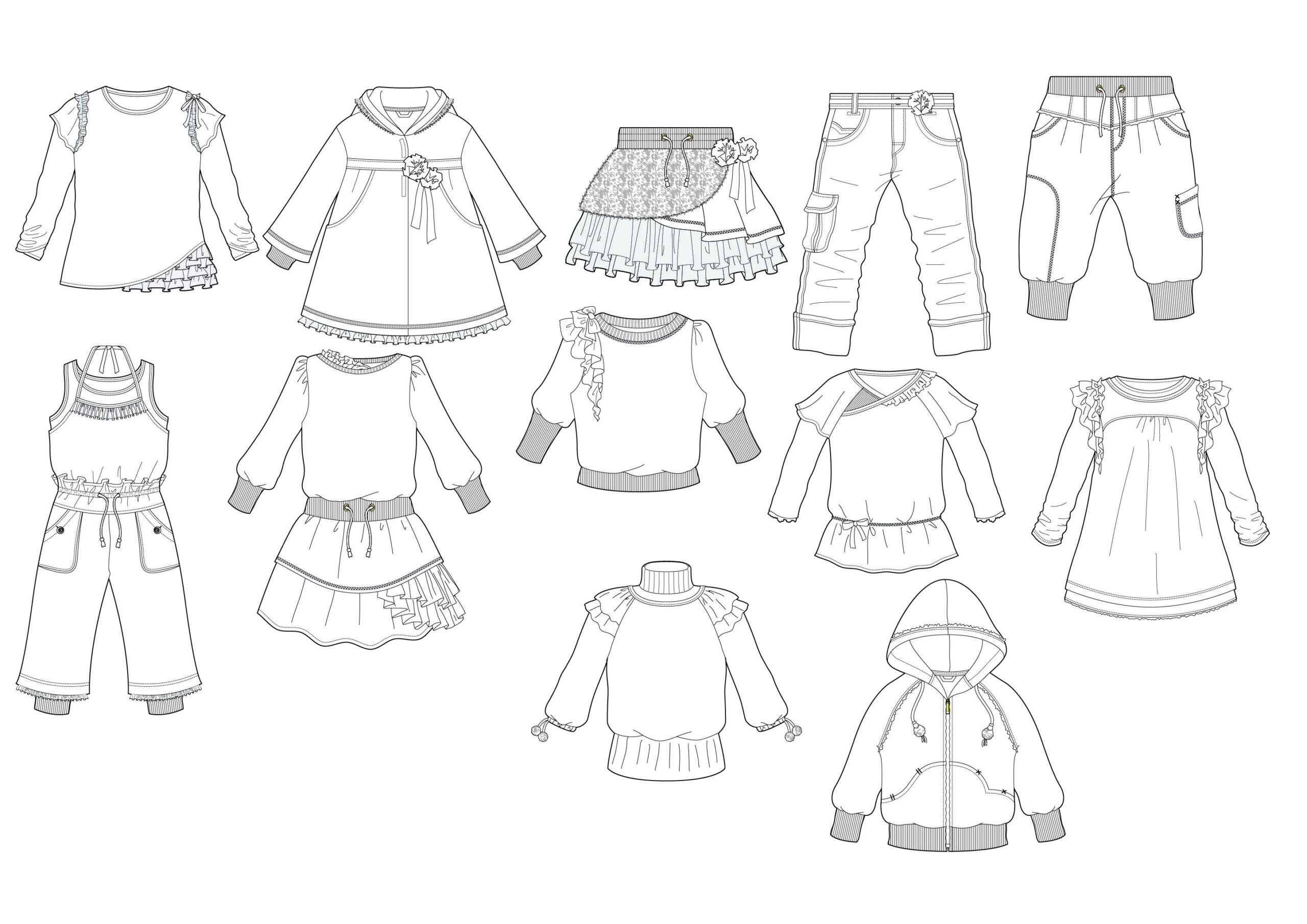 Clothing Outline Templates Best Templates Resources