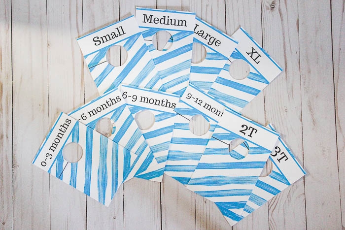 Clothing Rack Dividers Free Printables That Are Great For Yard Sales 