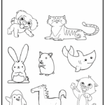 Color All The Pets Worksheet Free Pet Animals Coloring Book PDF