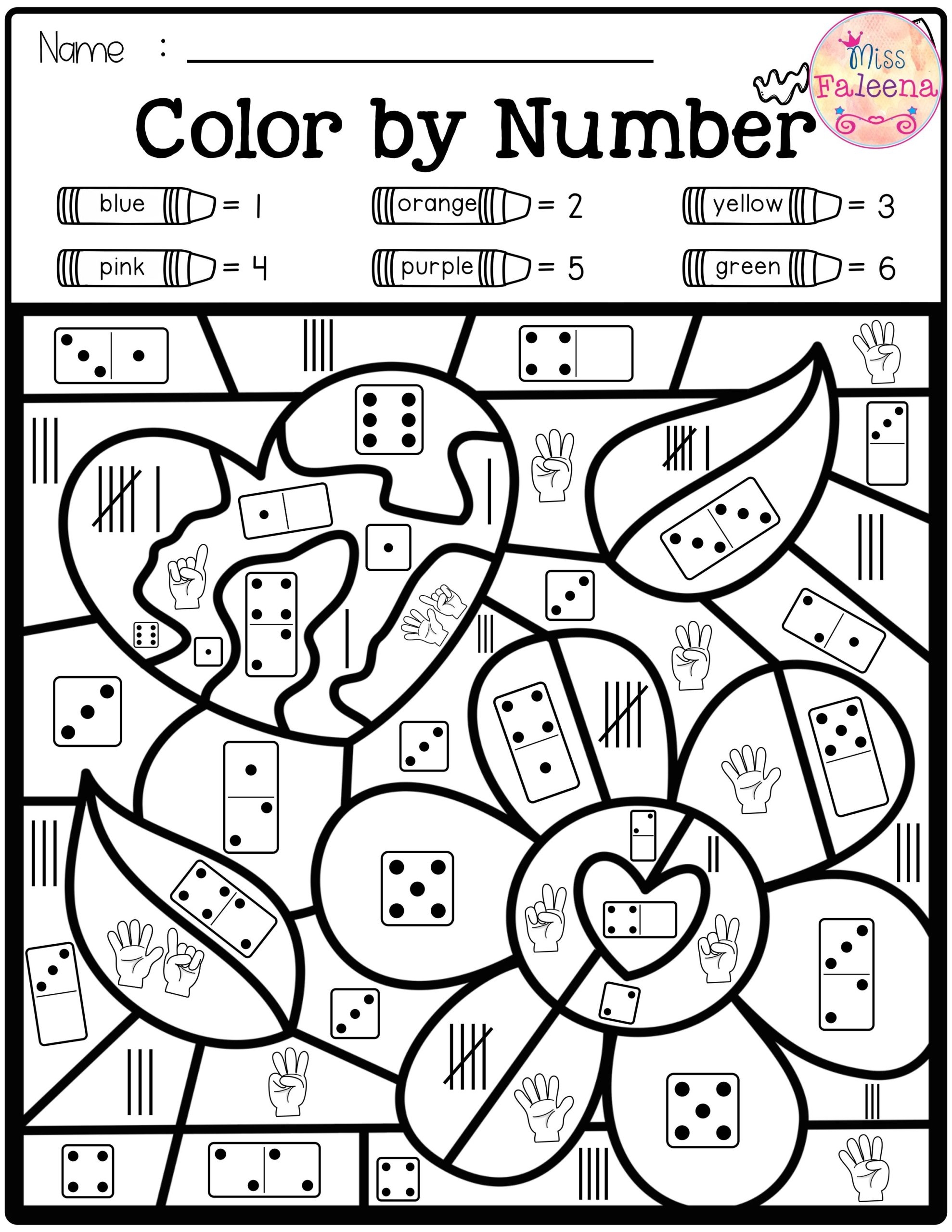 math worksheets to color