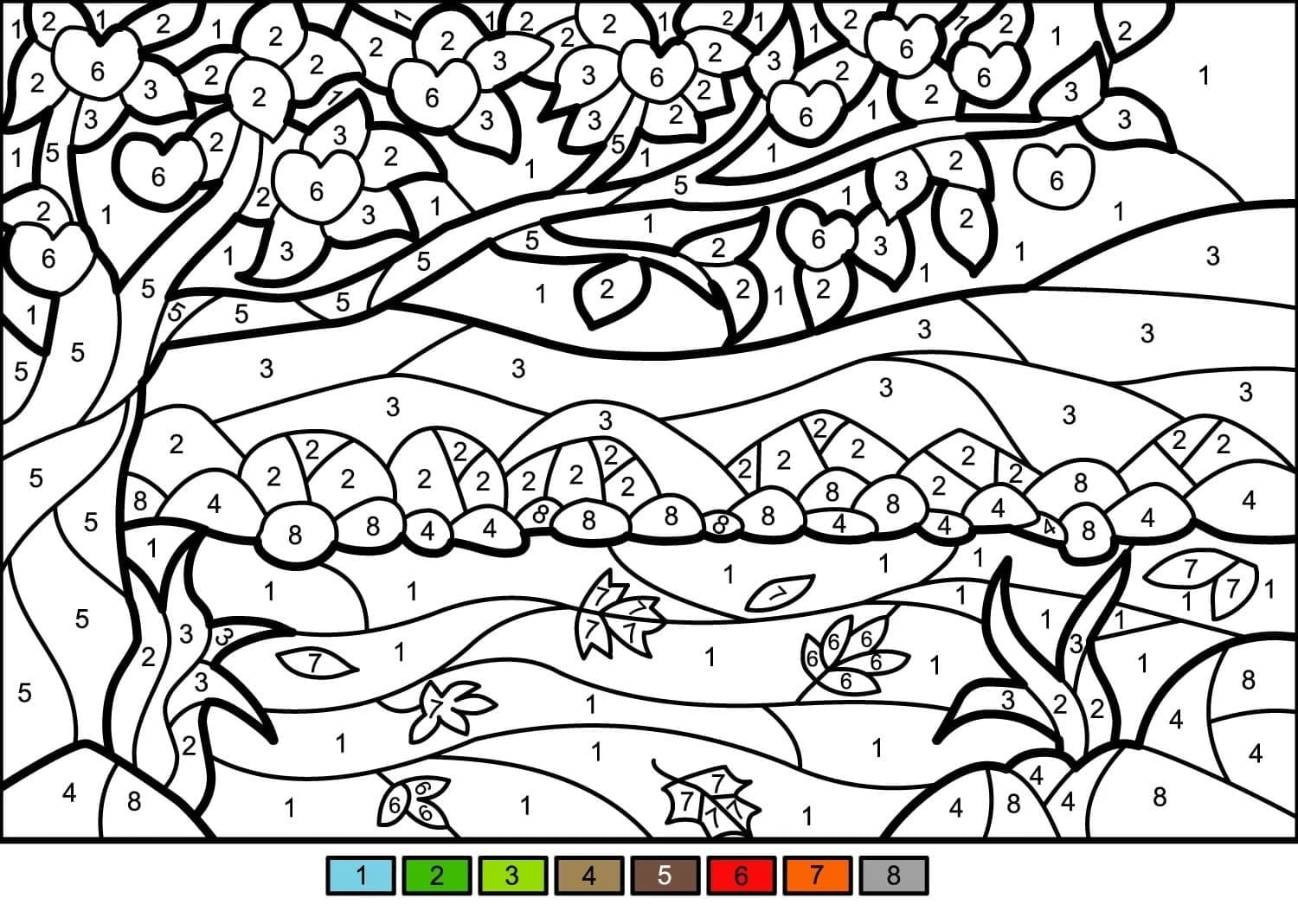 Color By Number Coloring Pages
