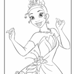 Color Our Disney Princess Tiana Coloring Page Kids Can Celebrate The