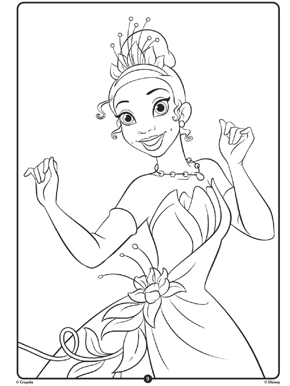 Color Our Disney Princess Tiana Coloring Page Kids Can Celebrate The