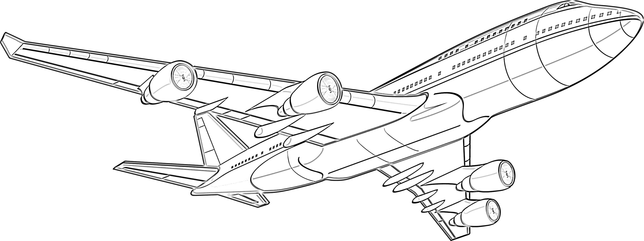 Coloring Page Airplane Team Coloring