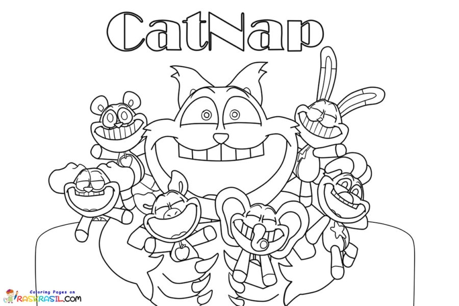 Catnap Coloring Page