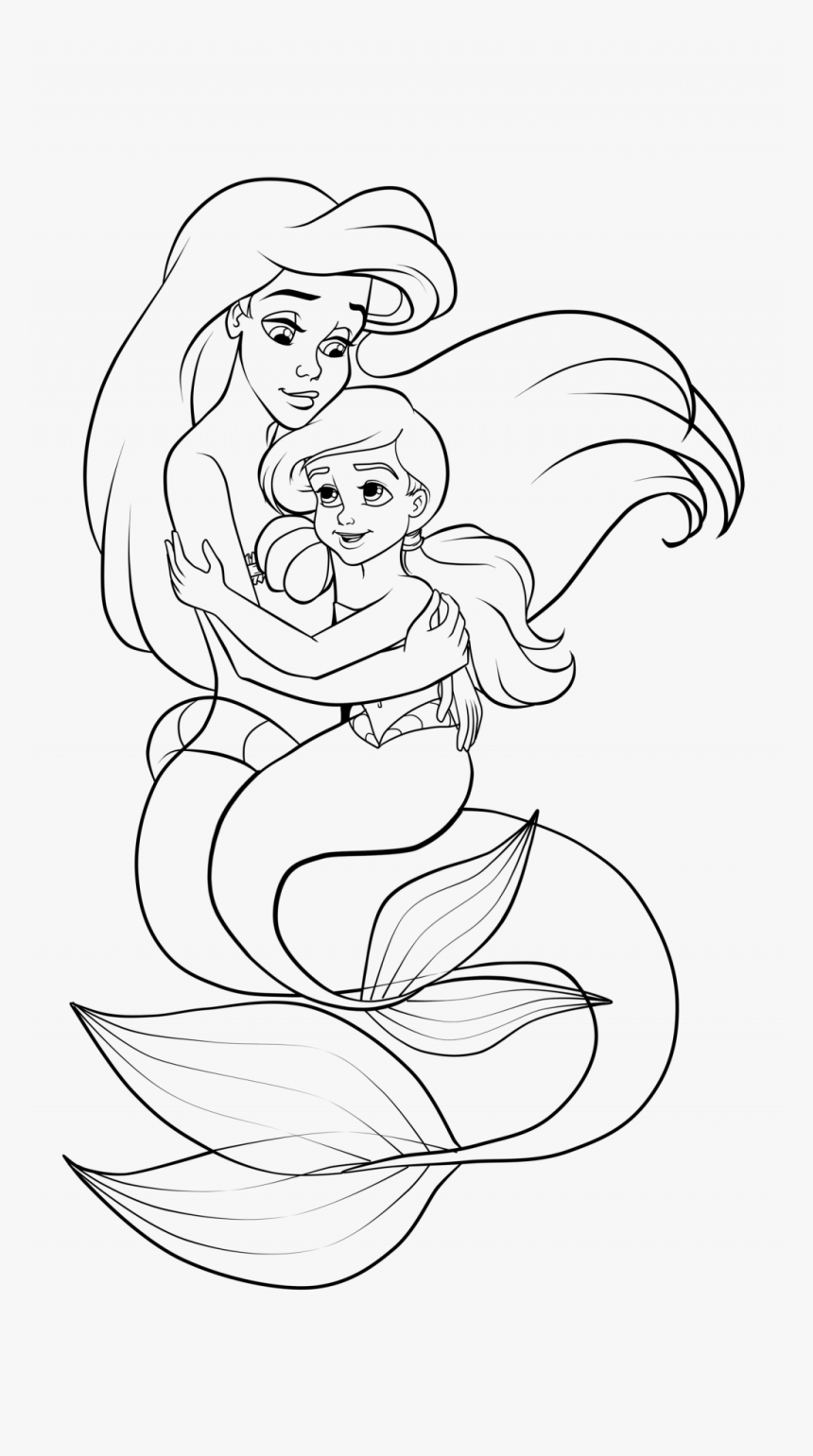 Coloring Page Coloring Page Pages Ariel Little Mermaid Little Mermaid 