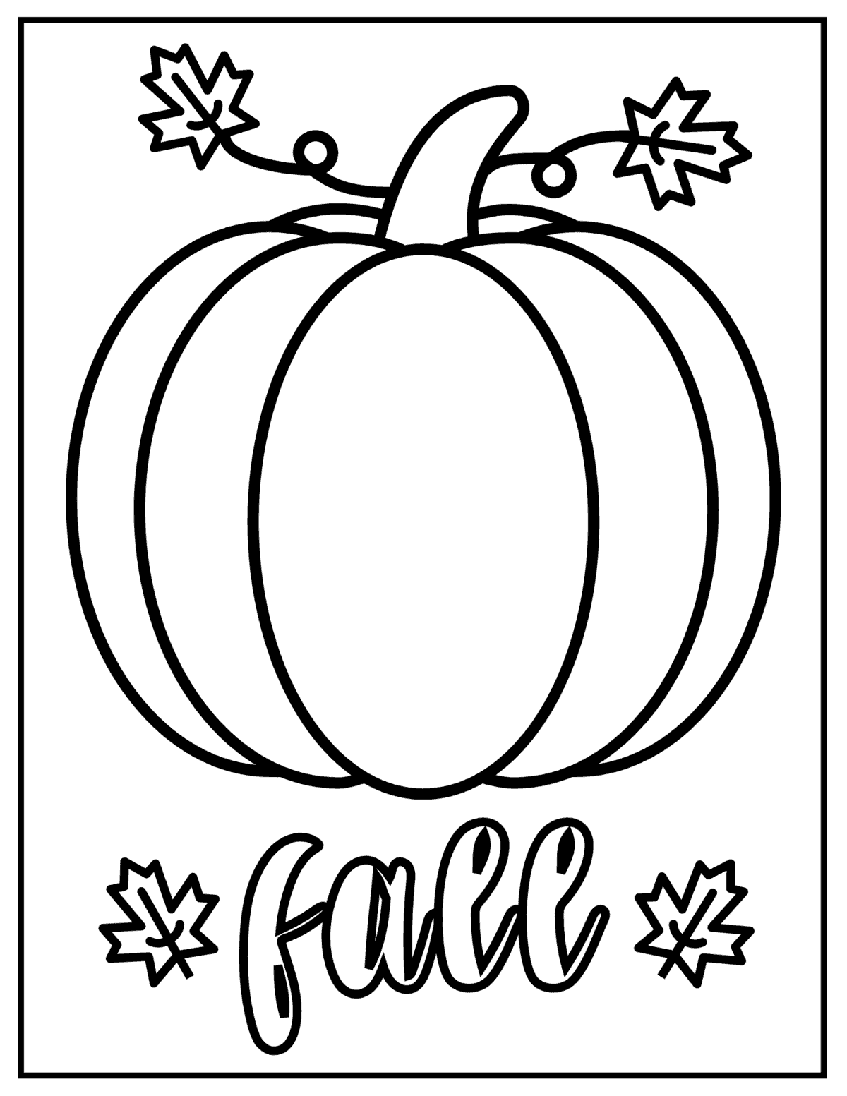 free fall coloring page