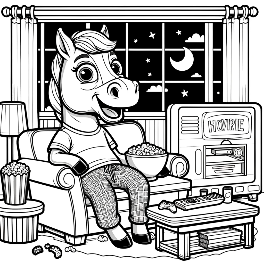 printable horse picture to color