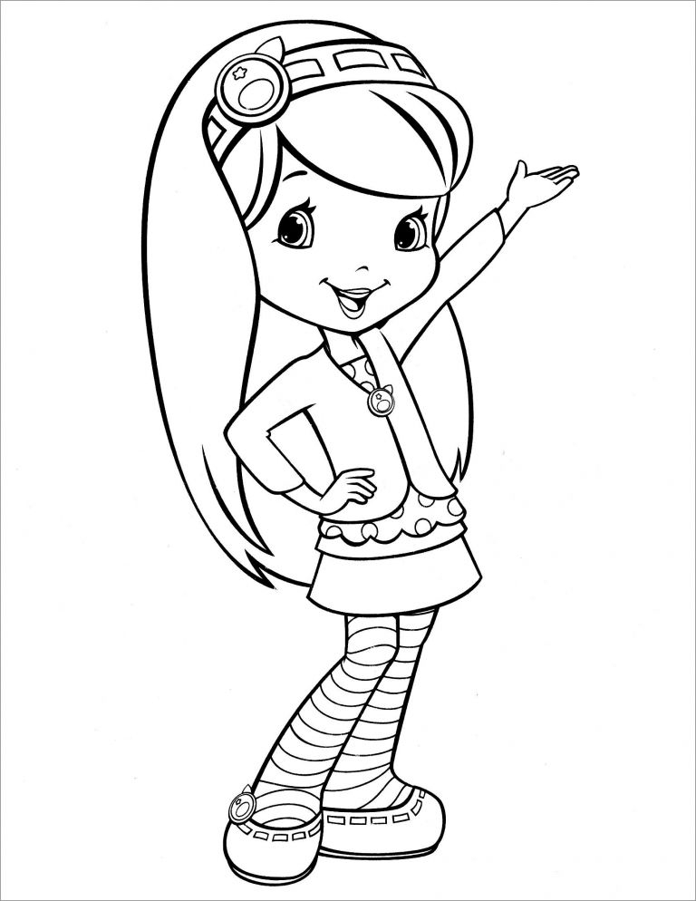 Coloring Page Of Strawberry Shortcake ColoringBay
