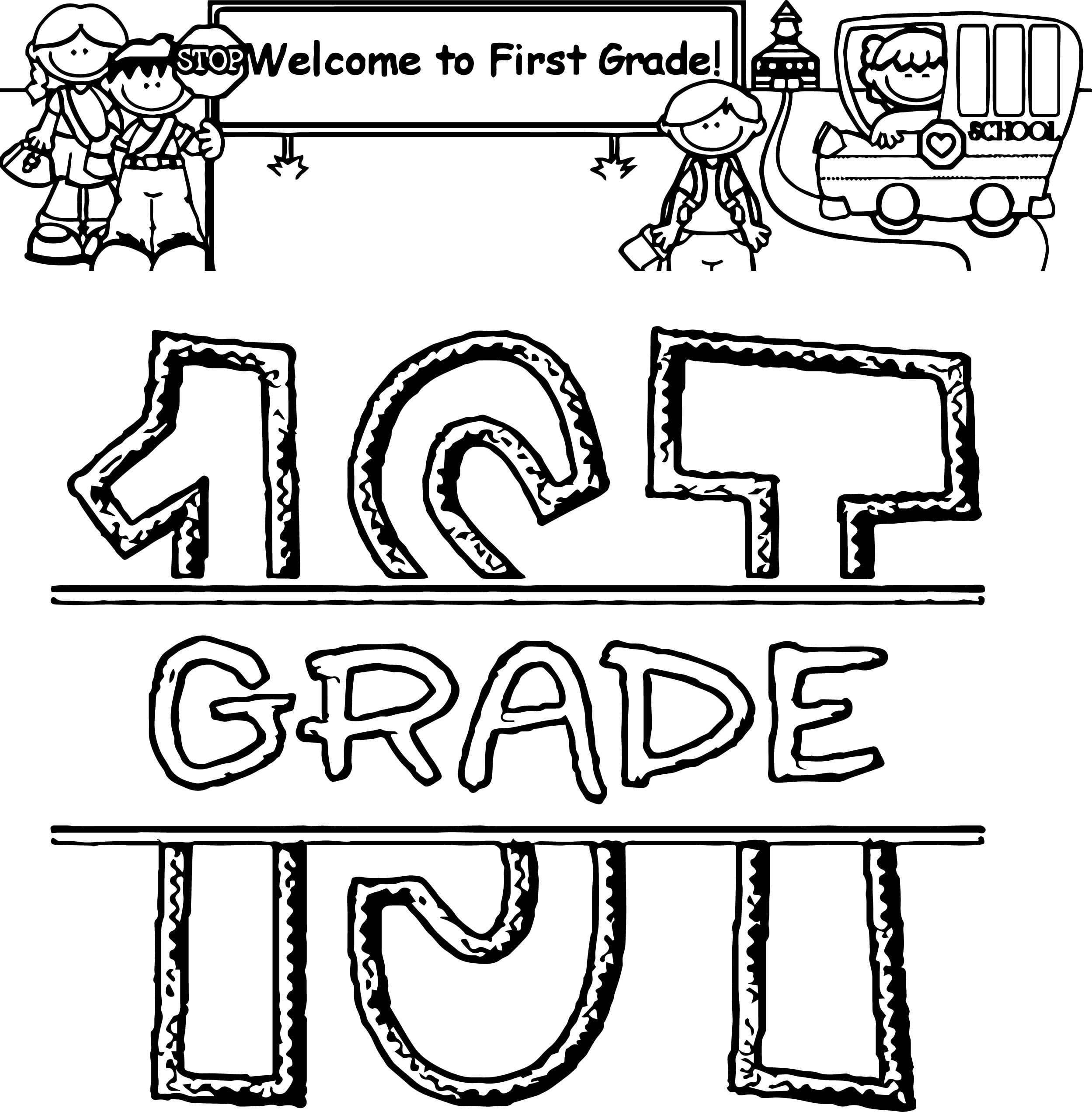 coloring page winter 1st grade free