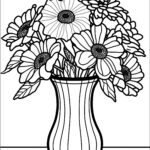 Coloring Pages Flowers Bouquet