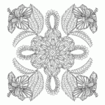 Coloring Pages For Adults Abstract Flowers Coloring Home