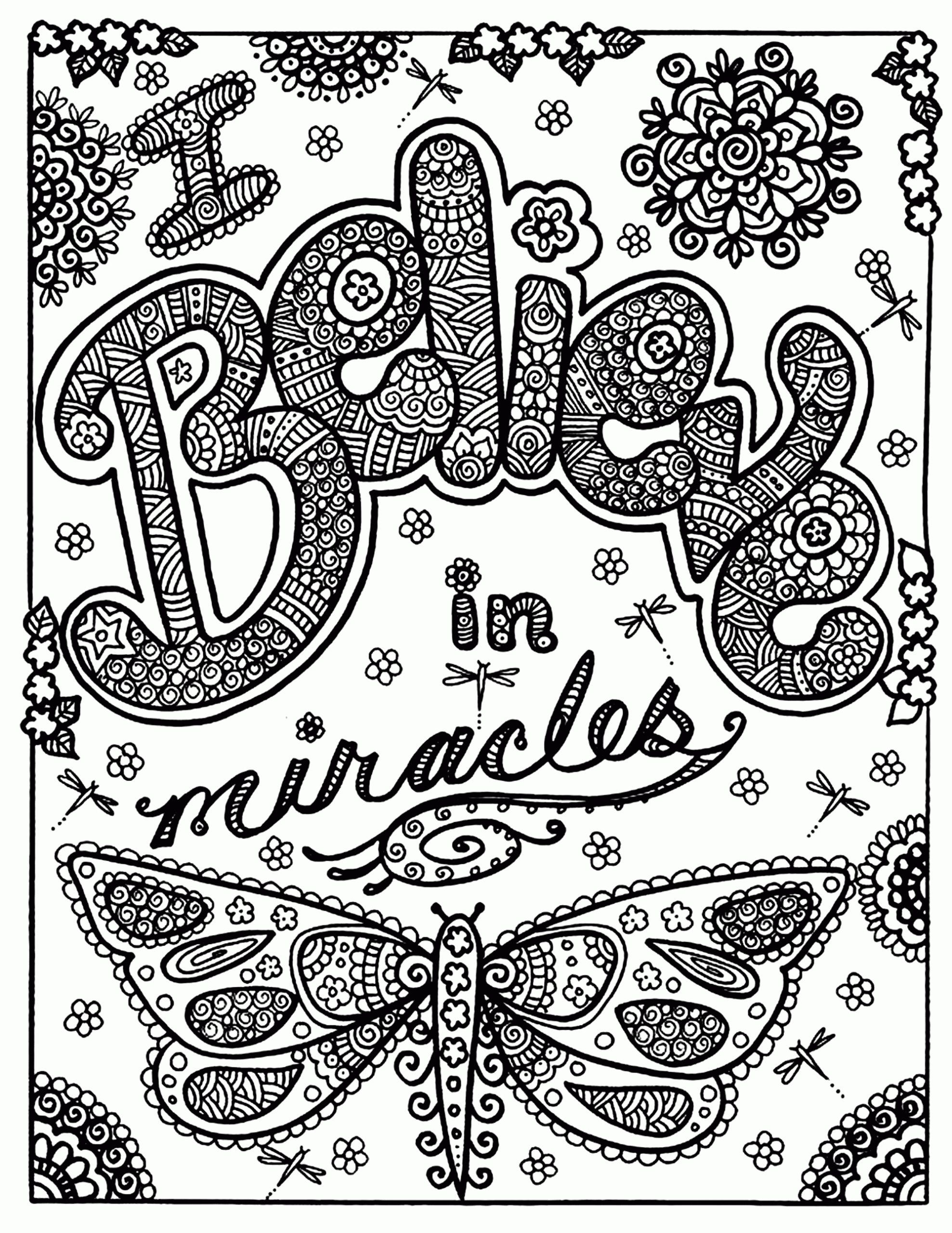 Coloring Book Pages For Adults