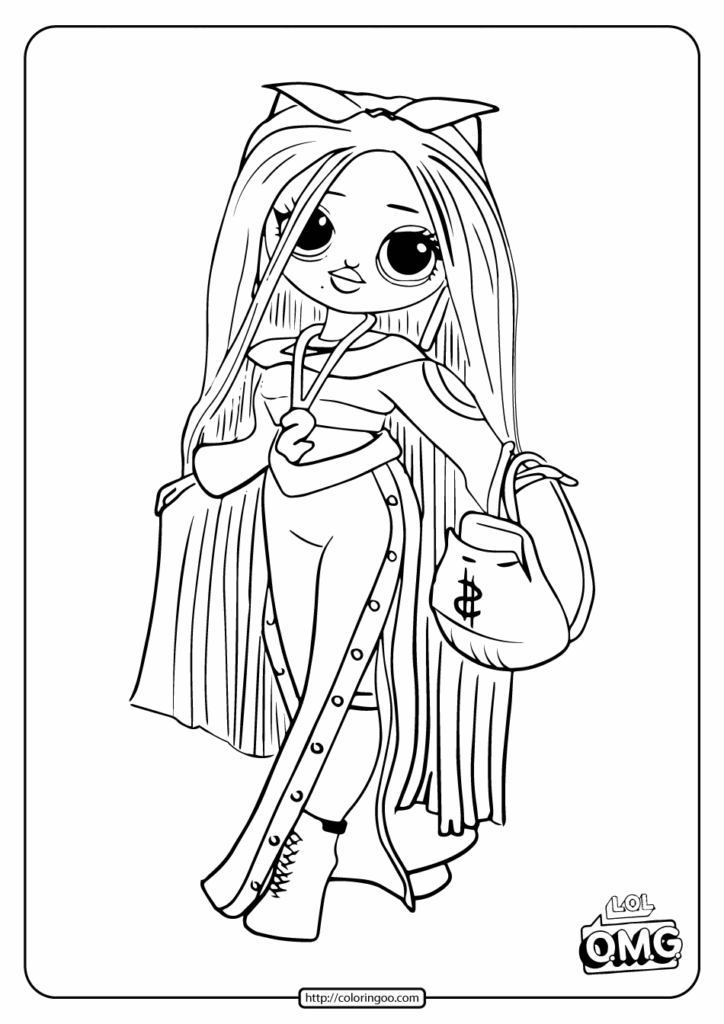 Coloring Pages For Kids Printable LOL Dolls