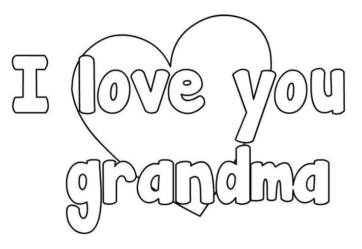 Coloring Pages Happy Mothers Day Grandma Coloring Pages