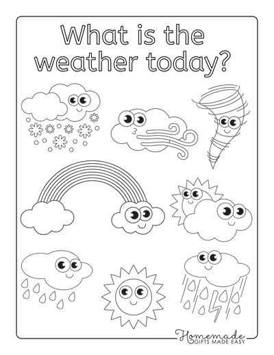 food coloring pages for kindergarten
