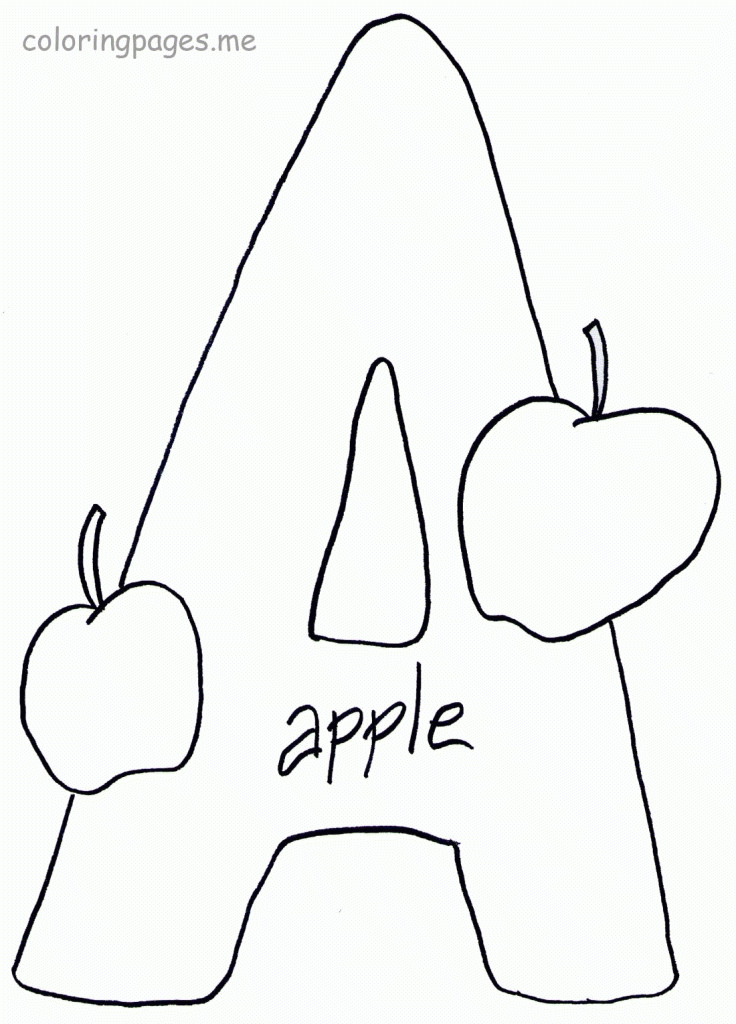 Coloring Pages Letter A Coloring Home