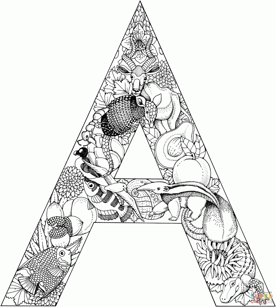 Coloring Pages Letter A Coloring Home