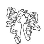Coloring Pages Mario And Luigi Coloring Home