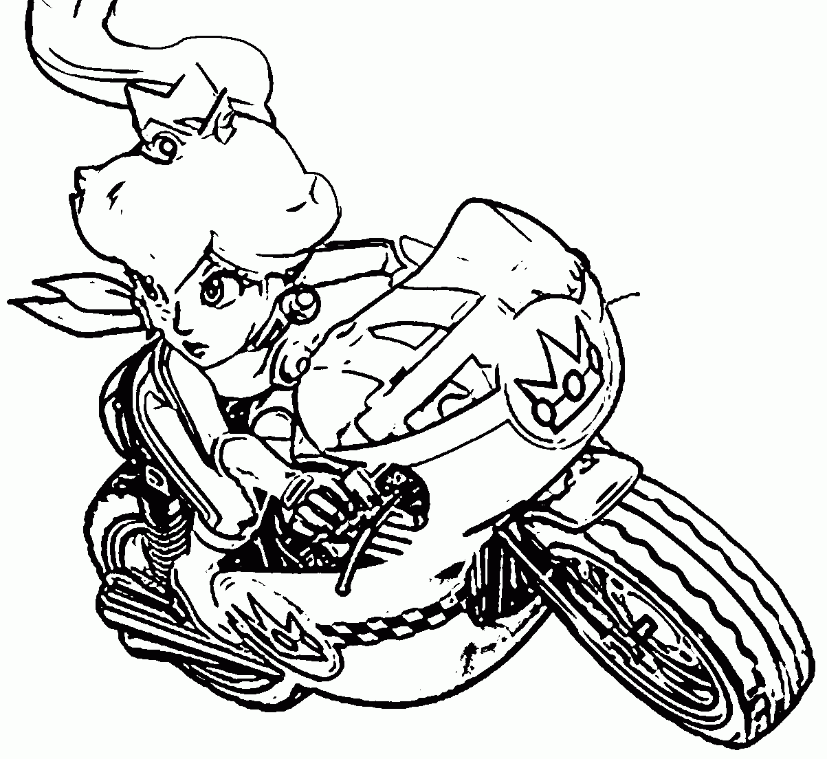 Coloring Pages Mario Kart Coloring Home