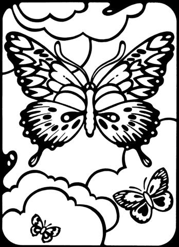 Butterflies Coloring Pages