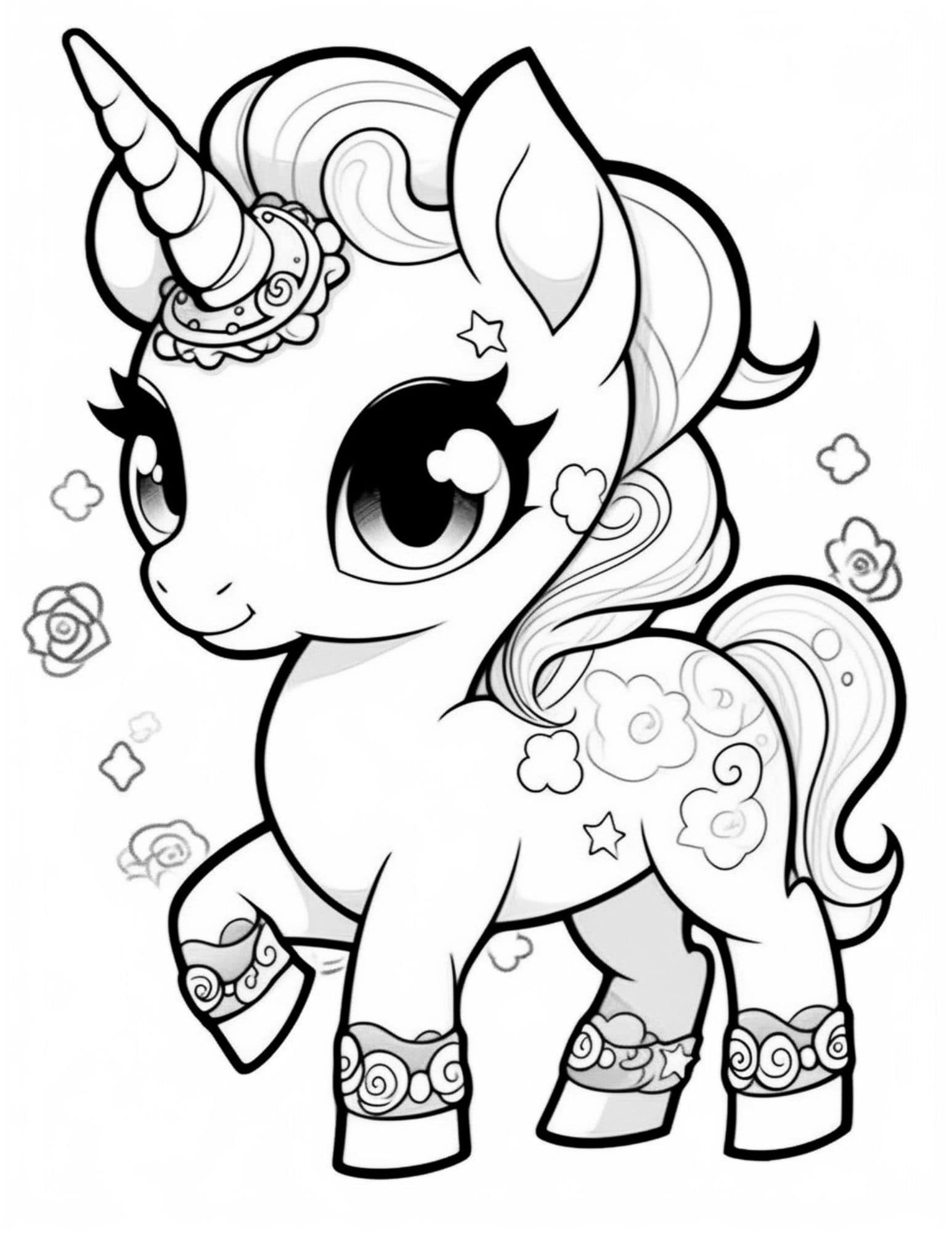Unicorn Coloring Pages Printable