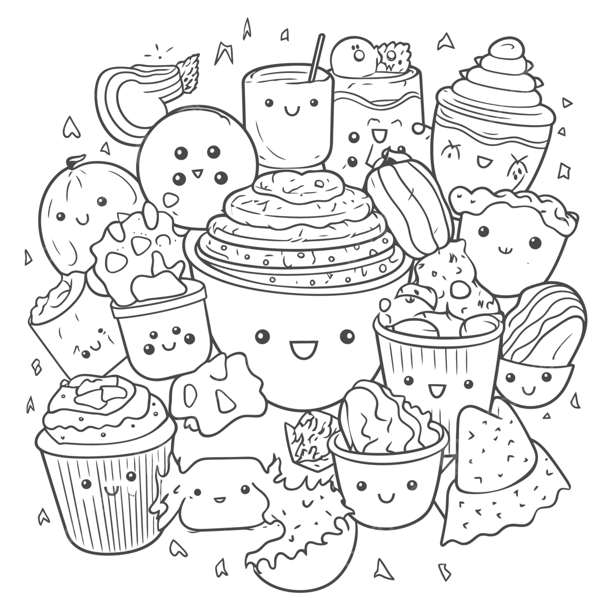 Coloring Pages PNG Transparent Images