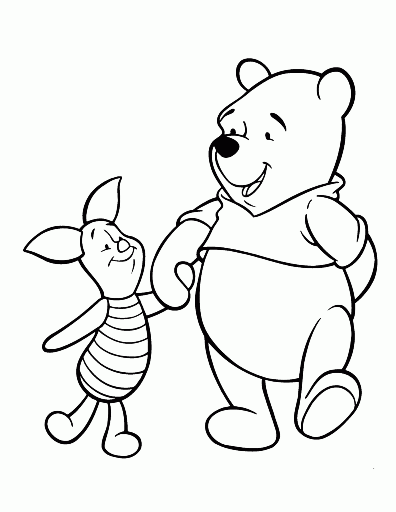 Coloring Pages Pooh Bear Coloring Home