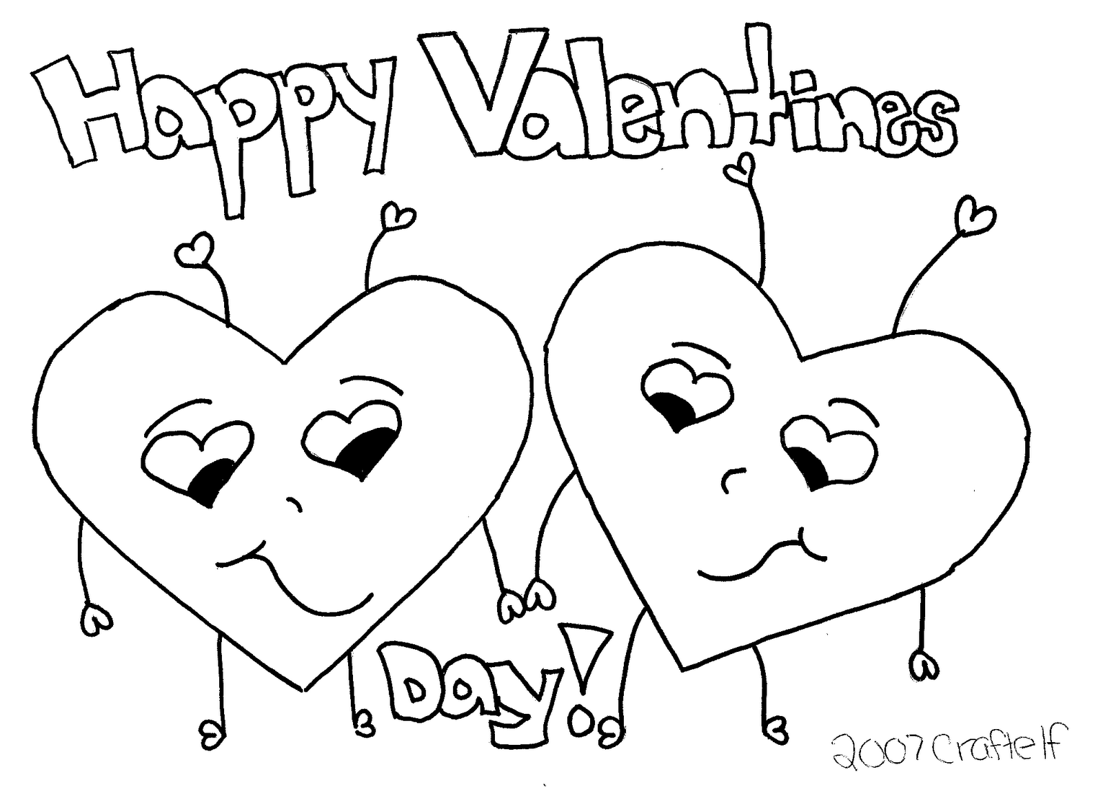 Valentine's Day Color Pages