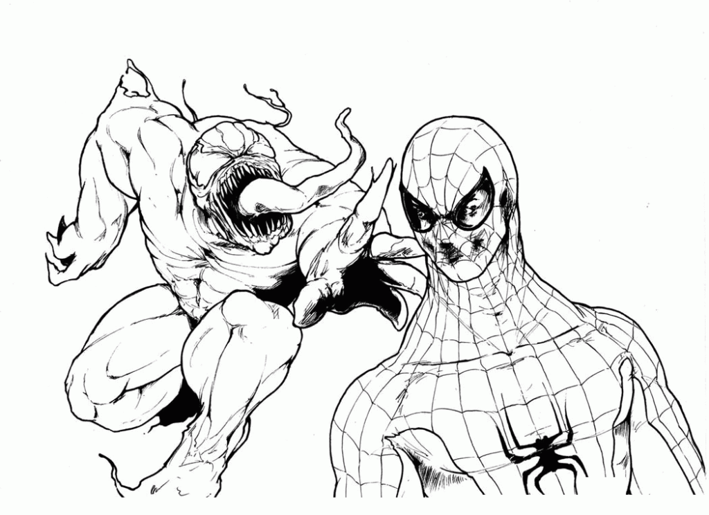 Coloring Pages Venom Coloring Home