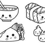 Coloring Sheet Fabulous Food Sheets 1576542428kawaii Chinese Pizza