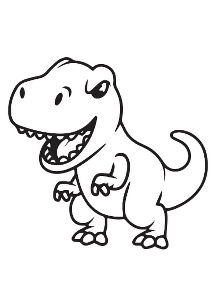 Coloring Tyrannosaurus Rex Infoupdate