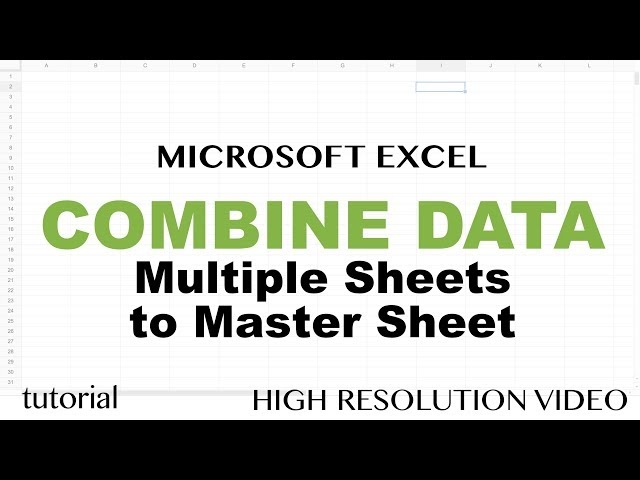 Combine Data From Multiple Worksheets In Excel TeachExcel