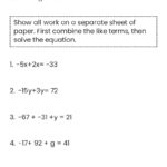 Combining Like Terms Worksheet 2020 2024 Fill And Sign Printable