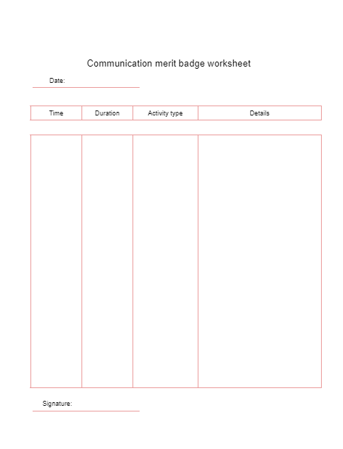 Communication Merit Badge Worksheet HappierTHERAPY