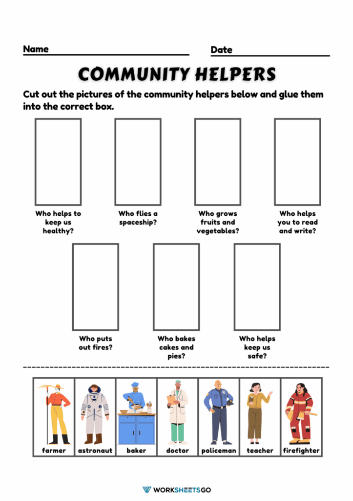 Community Helpers Worksheets WorksheetsGO