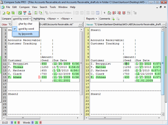 Compare Xls Files Compare Suite