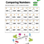 Comparing Numbers Worksheet Pack 2 And 3 Digit 2 Sheets