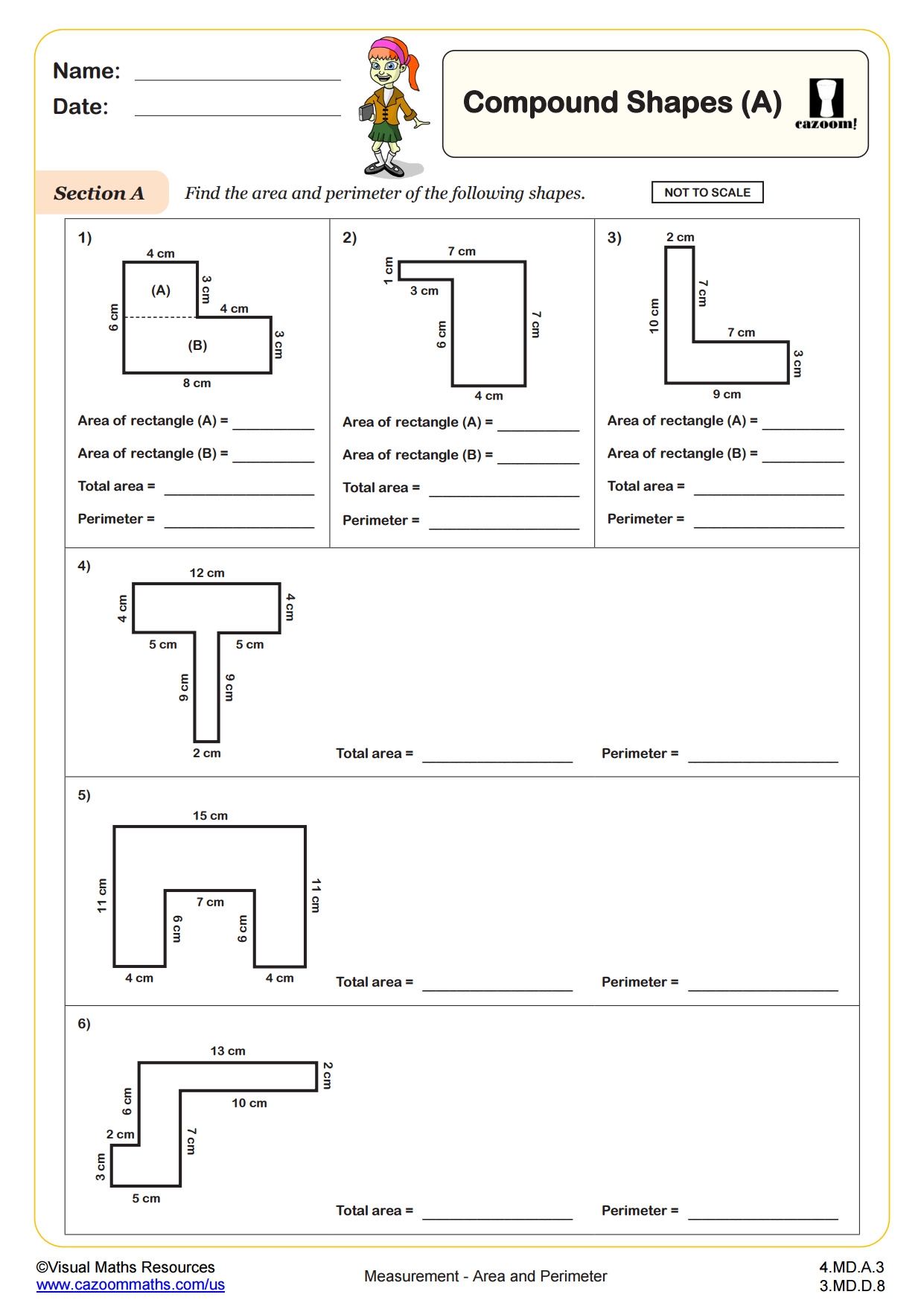 area of compound shapes worksheet