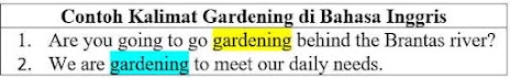 gardening artinya