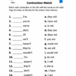 Contractions Activity For 5 Live Worksheets Worksheets Library
