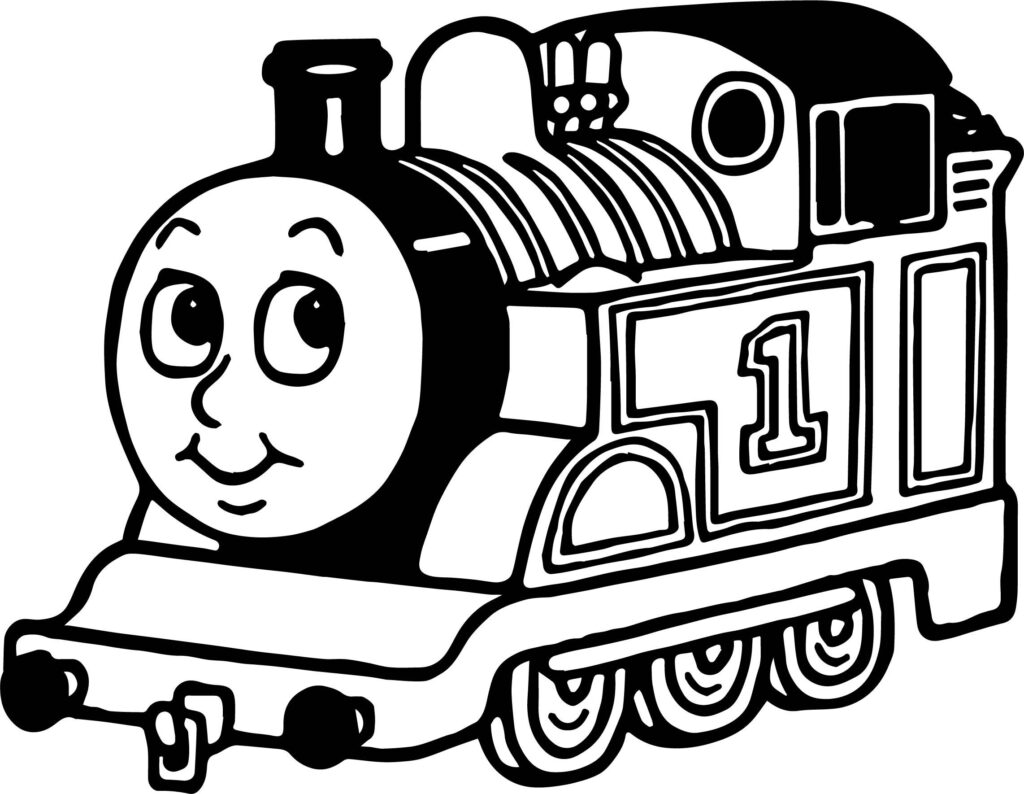 Cool Cartoon One Train Coloring Page Train Coloring Pages Cartoon