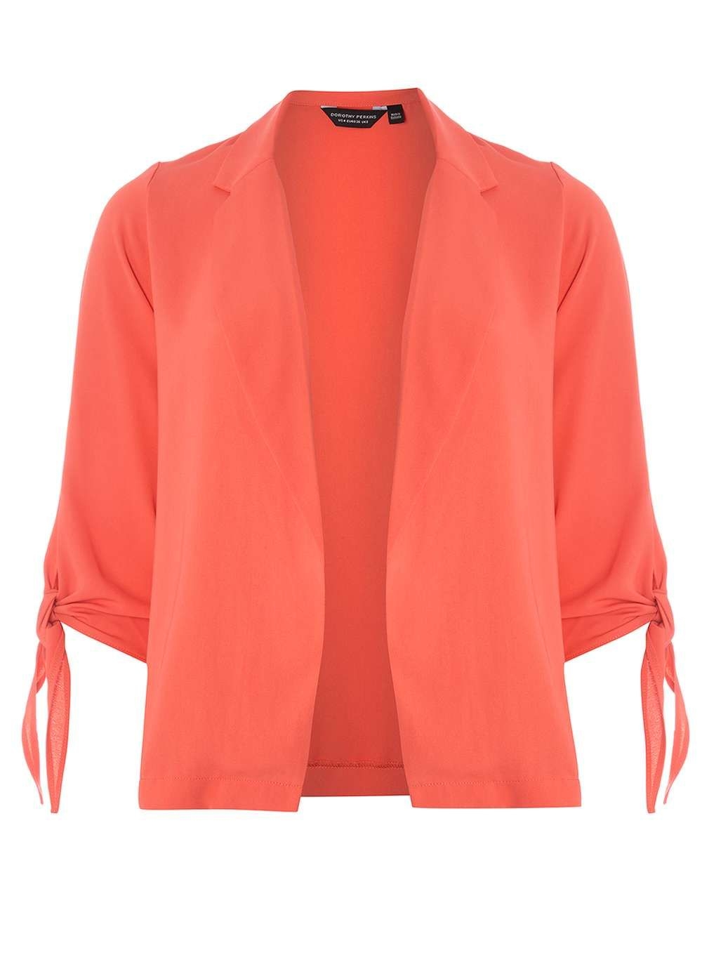 Coral Tie Sleeve Jacket Stylish Jackets Jackets Coral Tie