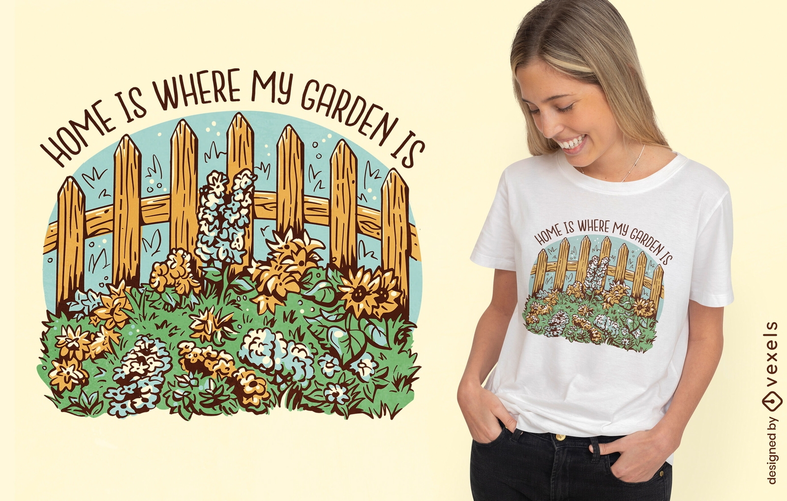 Cottagecore Garden T shirt Design Vector Download