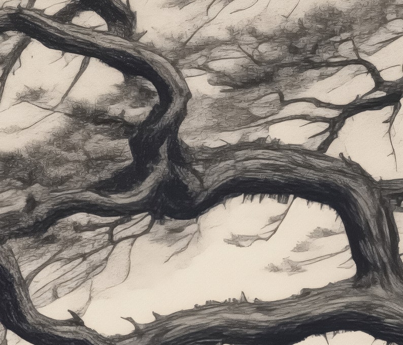 tree print etsy